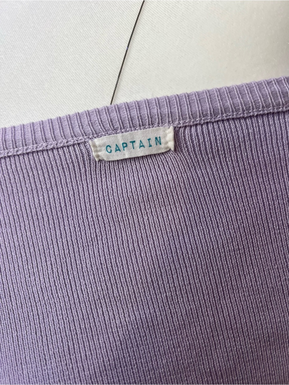 Lilac Ruffle-Trim Cropped Button Cardigan Top - Picture 5 of 5